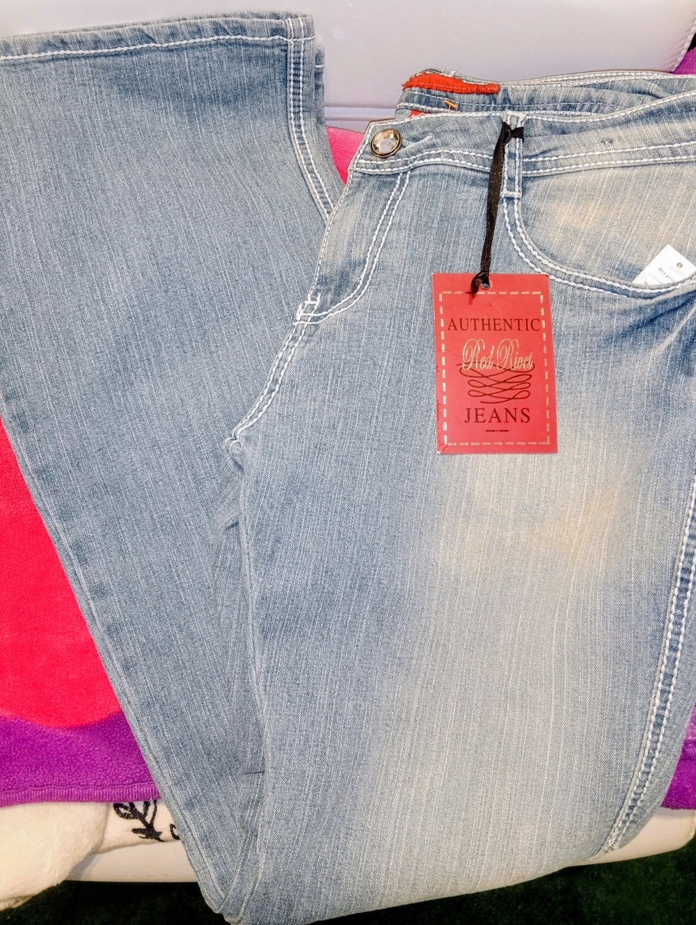 NWT Red Rivet Authentic Light Blue Women's Boot Cut Jeans - Classic Fit Size 17.